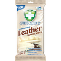 Green Shield úklidové vlhčené ubrousky na kůži a koženku, 50 ks