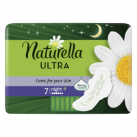 Naturella Camomile Ultra night hygienické vložky s jemnou vůní 7 ks