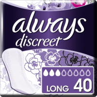 Always Discreet Long inkontinenční vložky slipové, 40 ks