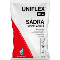 Uniflex sádra bílá, modelářská, 1 kg