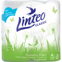 Linteo Classic 2vrstvý toaletní papír, 4 role